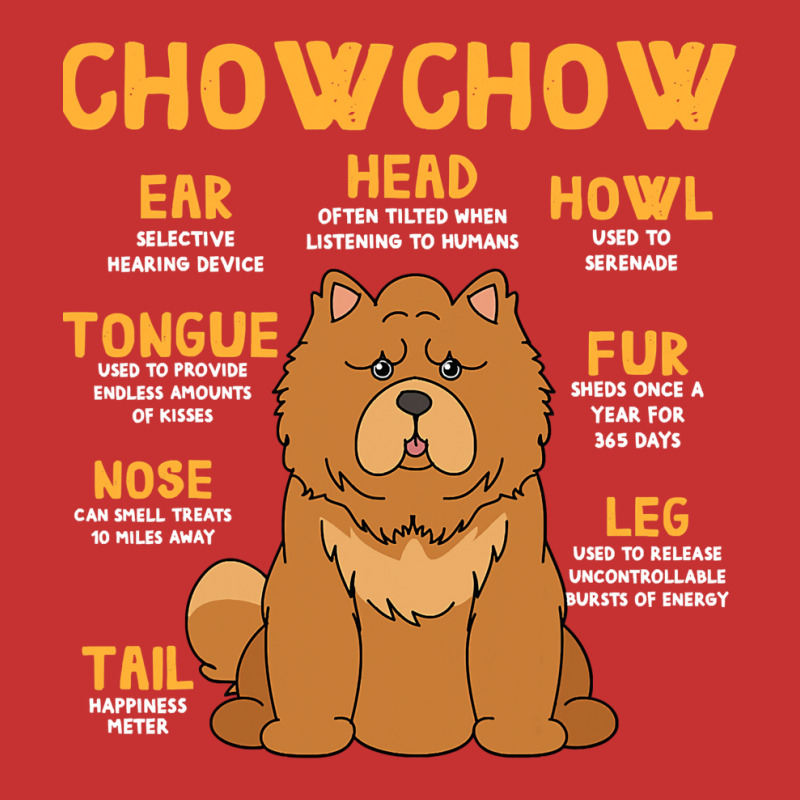 Chow Chow Anatomy Funny Dog Mom Dad Cute V-neck Tee | Artistshot