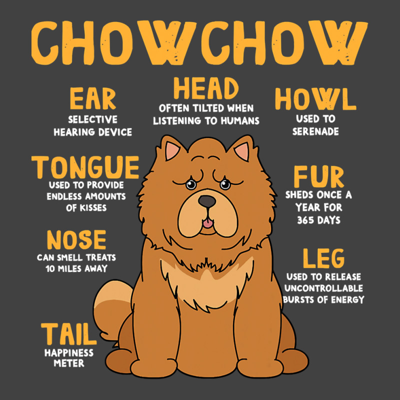 Chow Chow Anatomy Funny Dog Mom Dad Cute Vintage T-shirt | Artistshot