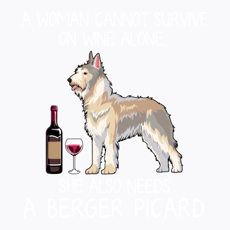 Berger Picard And Wine Funny Dog T-Shirt by gajurpalatu2 | Artistshot