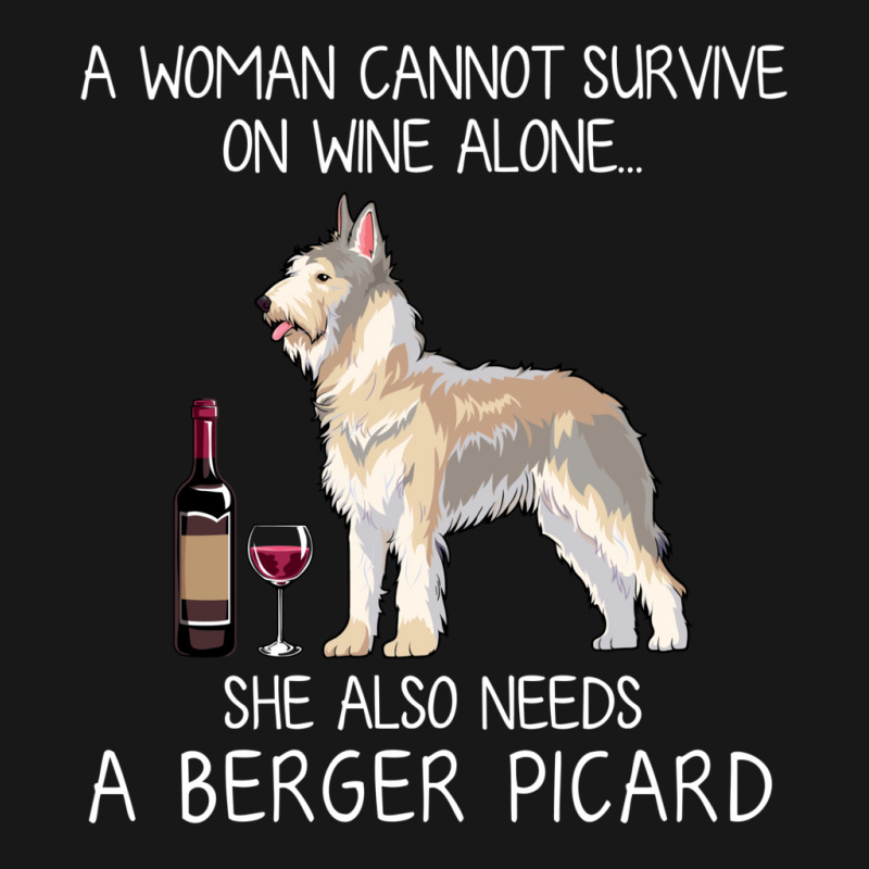 Berger Picard And Wine Funny Dog Flannel Shirt by gajurpalatu2 | Artistshot