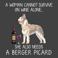 Berger Picard And Wine Funny Dog Vintage T-shirt | Artistshot