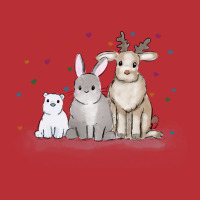 Christmas Bunny And Friends  1 T-shirt | Artistshot