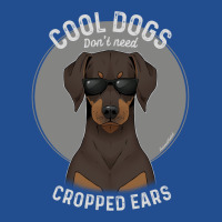 Cool Dogs Don’t Need Cropped Ears   Brown Chocolate Doberman Crewneck Sweatshirt | Artistshot