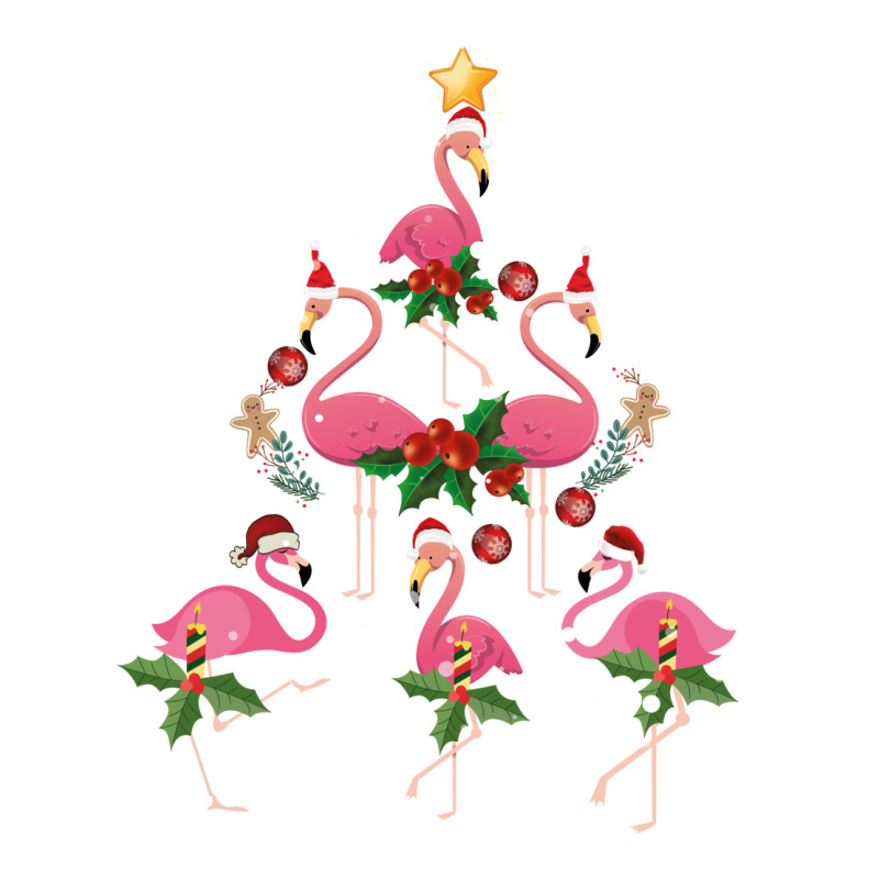 Christmas Flamingo   Flamingo's Christmas Tree Men's T-shirt Pajama Set | Artistshot