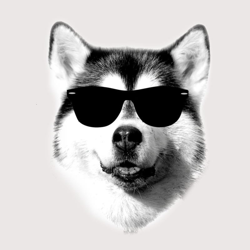 Cool Siberian Husky With Sunglasses Pocket T-Shirt by dinsenoxilasi | Artistshot