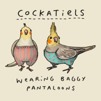 Cockatiels Wearing Baggy Pantaloons Cropped Hoodie | Artistshot