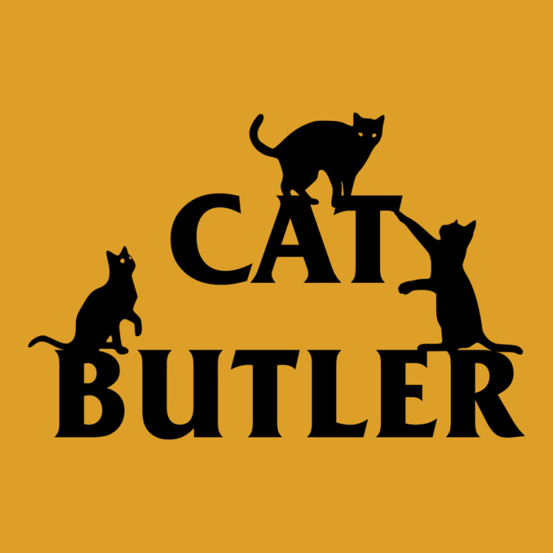 Cat Butler With Cats Crawling On Font T-shirt | Artistshot