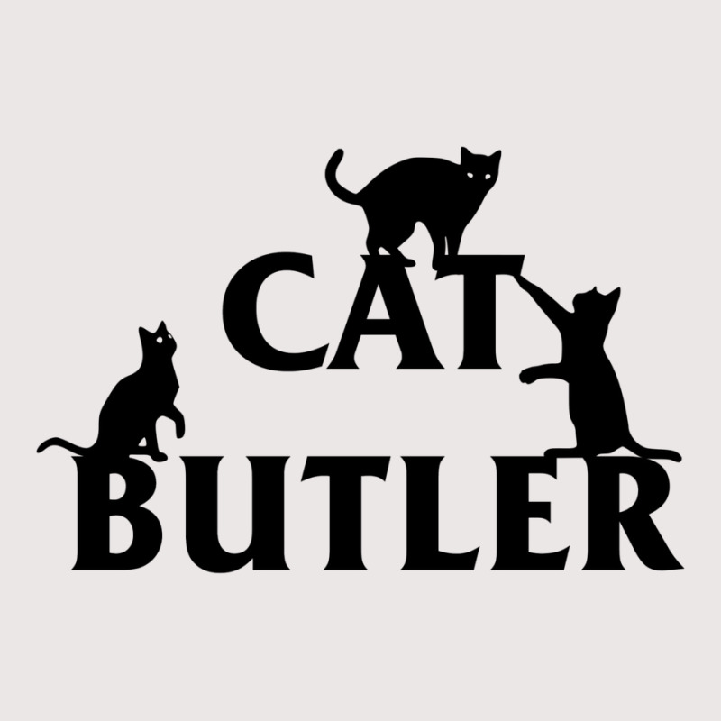 Cat Butler With Cats Crawling On Font Pocket T-shirt | Artistshot