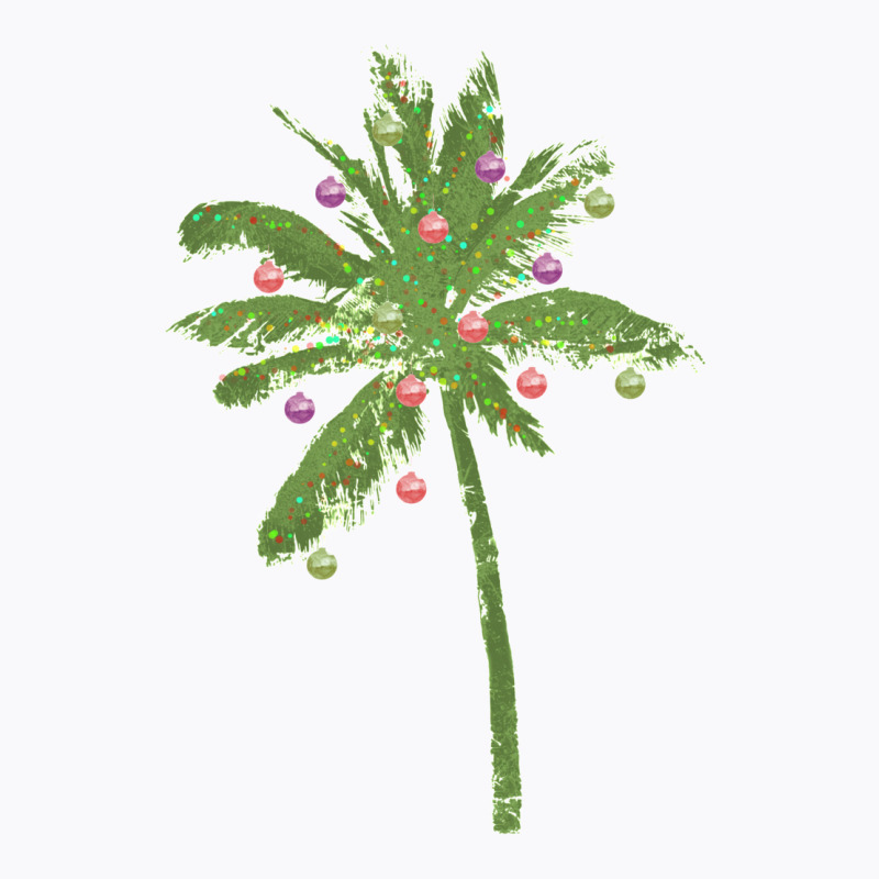 Christmas Palm Tree Decorated T-shirt | Artistshot