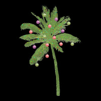 Christmas Palm Tree Decorated Fleece Short | Artistshot