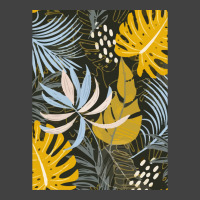 Trend Tropical Leaves Plants Gray Vintage T-shirt | Artistshot