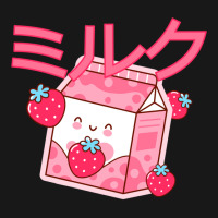 Cute Japanese Strawberry Milk Shake Carton Kawaii Funny Flannel Shirt | Artistshot