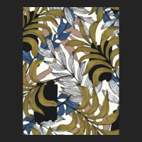 Trend Tropical Pattern With Abstraction Plants Beautiful Vector 3/4 Sleeve Shirt | Artistshot