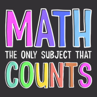 Math The Only Subject That Counts Happy 100 Days Of School T Shirt Vintage Hoodie | Artistshot