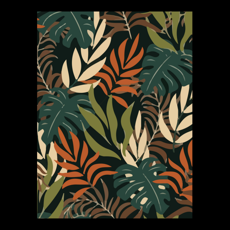 Trend Tropical Pattern With Bright Orange White Plants Leaves 1 Unisex Jogger | Artistshot