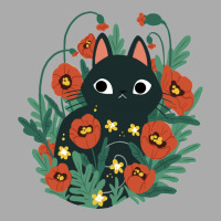 Cat In Poppy Flowers T-shirt | Artistshot