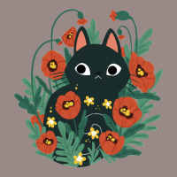 Cat In Poppy Flowers Vintage T-shirt | Artistshot