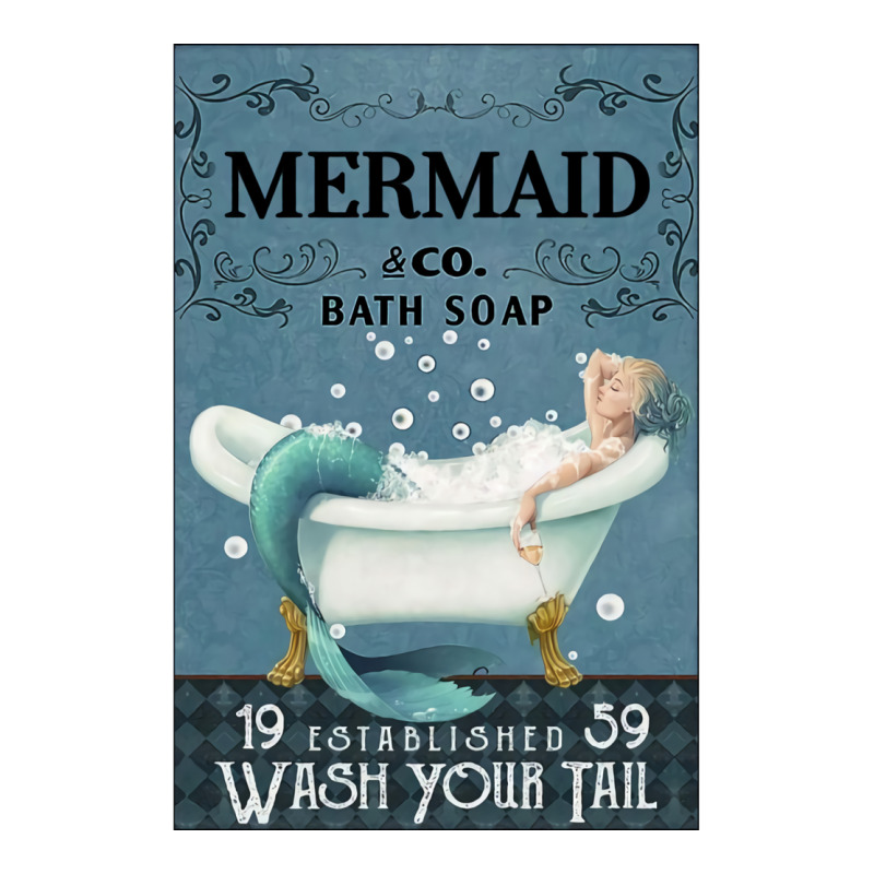 Mermaid Bath Soap Wash Your Tail Sticker | Artistshot