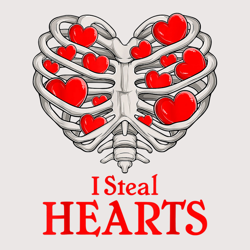 Valentine Heart Skeleton Rib Cage Bones I Steal Heart T Shirt Pocket T-shirt | Artistshot