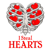 Valentine Heart Skeleton Rib Cage Bones I Steal Heart T Shirt Unisex Hoodie | Artistshot