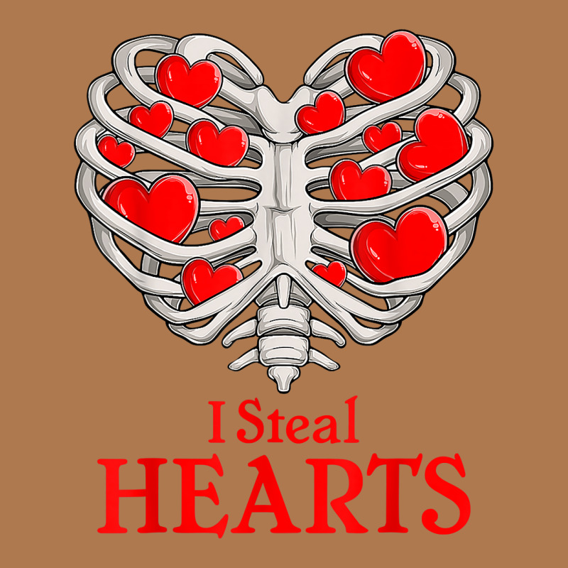 Valentine Heart Skeleton Rib Cage Bones I Steal Heart T Shirt Vintage Short | Artistshot