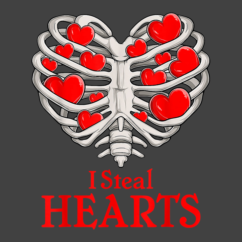 Valentine Heart Skeleton Rib Cage Bones I Steal Heart T Shirt Vintage T-shirt | Artistshot