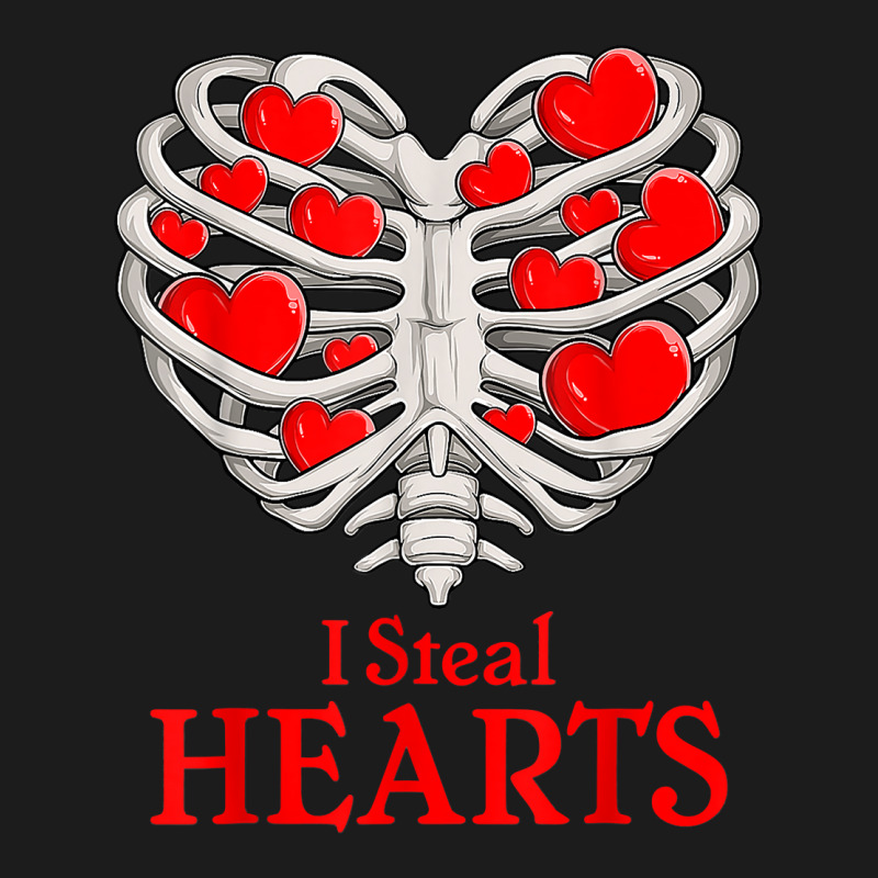 Valentine Heart Skeleton Rib Cage Bones I Steal Heart T Shirt Hoodie & Jogger Set | Artistshot