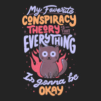 Conspiracy Theory   Cute Funny Quote Evil Cat Gift 3/4 Sleeve Shirt | Artistshot