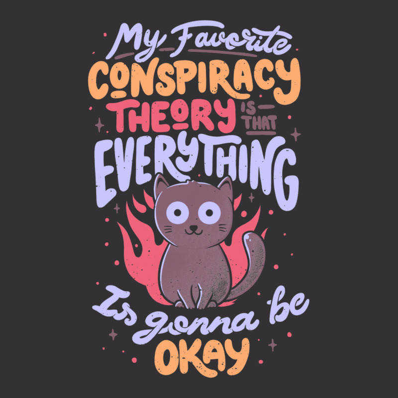 Conspiracy Theory   Cute Funny Quote Evil Cat Gift Vintage Hoodie And Short Set by baltuslediro | Artistshot