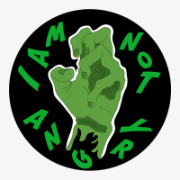 I Am Not Angry Green Ladies Fitted T-shirt | Artistshot