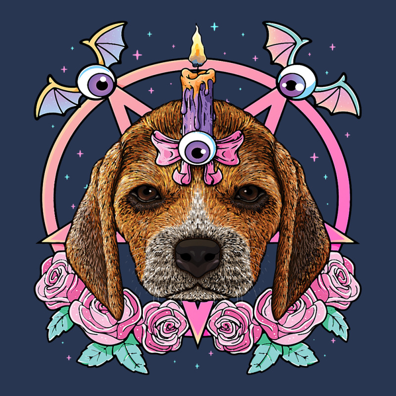 Pastel Goth Beagle Pagan Creepy Menhera Beagle Dog Ladies Denim Jacket by XAVIERESPREE | Artistshot