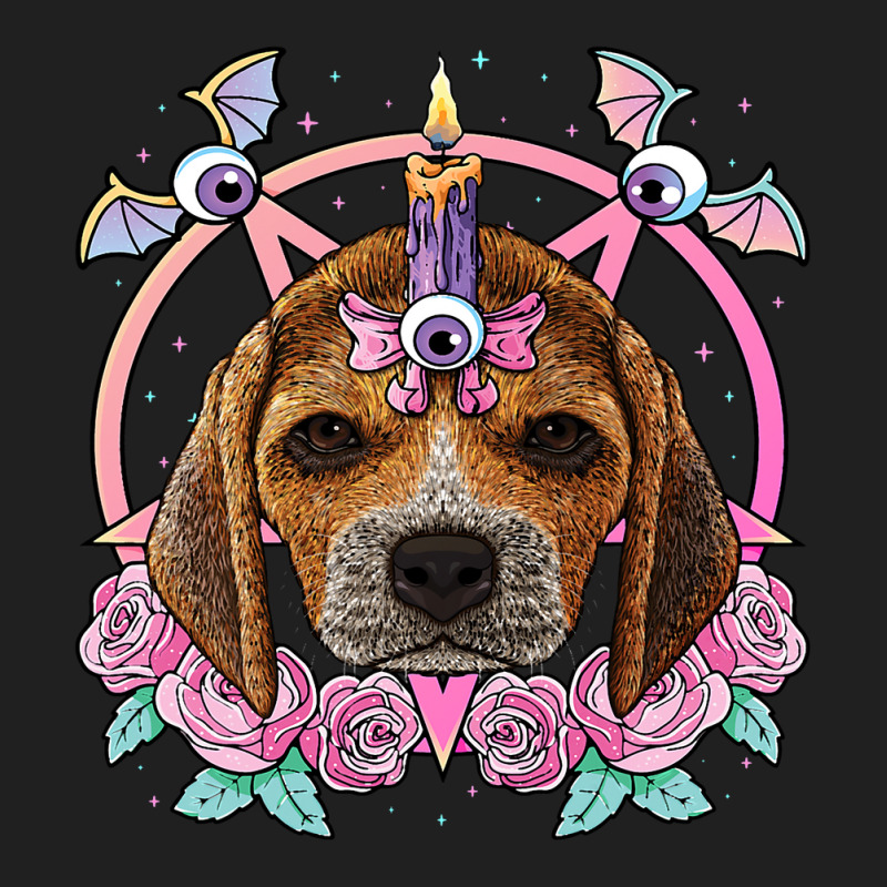 Pastel Goth Beagle Pagan Creepy Menhera Beagle Dog Ladies Polo Shirt by XAVIERESPREE | Artistshot