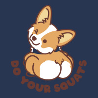 Do Your Squats Cute Corgi   Bodybuilding Ladies Denim Jacket | Artistshot