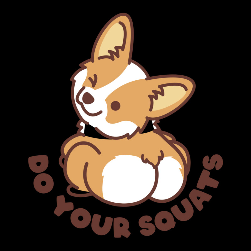 Do Your Squats Cute Corgi   Bodybuilding Women's V-Neck T-Shirt by rhonalrosnann | Artistshot