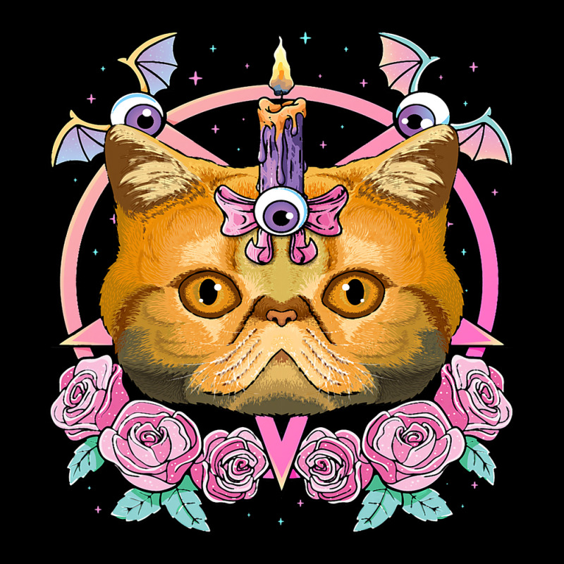 Pastel Goth Exotic Shorthair Pagan Creepy Menhera Cat Pocket T-Shirt by XAVIERESPREE | Artistshot