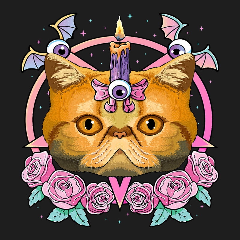 Pastel Goth Exotic Shorthair Pagan Creepy Menhera Cat Classic T-shirt by XAVIERESPREE | Artistshot