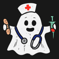 Nurse Ghost Scrub Halloween Costume For Nurses Women Rn Flannel Shirt | Artistshot