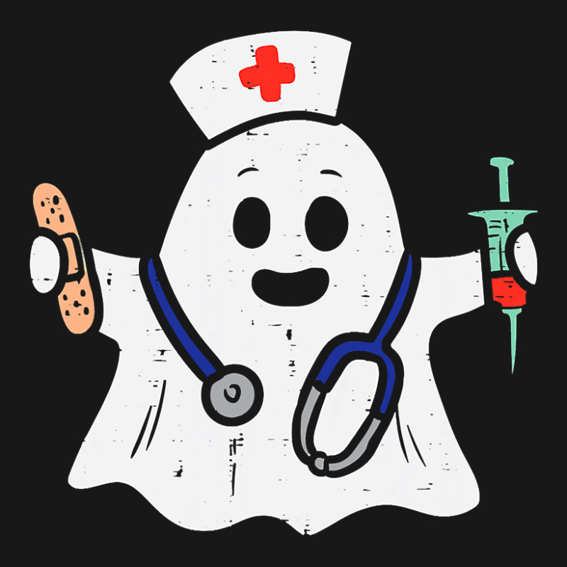 Nurse Ghost Scrub Halloween Costume For Nurses Women Rn Flannel Shirt by JohnNichols89123 | Artistshot