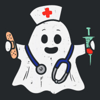 Nurse Ghost Scrub Halloween Costume For Nurses Women Rn Crewneck Sweatshirt | Artistshot