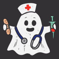 Nurse Ghost Scrub Halloween Costume For Nurses Women Rn Vintage Hoodie And Short Set | Artistshot