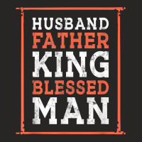 Husband Father King Blessed Man Black Pride Dad Bhm T Shirt Ladies Fitted T-shirt | Artistshot