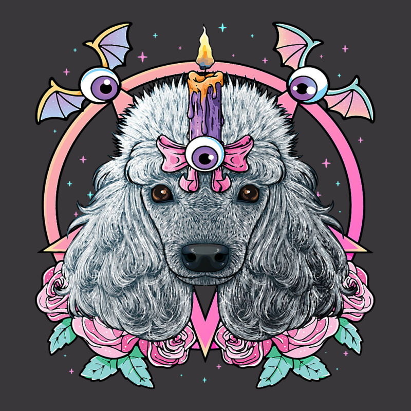 Pastel Goth Poodle Pagan Dog Creepy Menhera Poodle Ladies Curvy T-Shirt by XAVIERESPREE | Artistshot