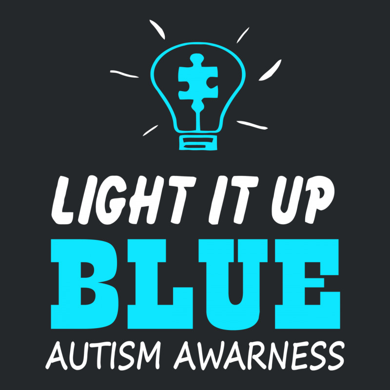 Light It Up Blue Autism Awareness Crewneck Sweatshirt by tompa shirt | Artistshot