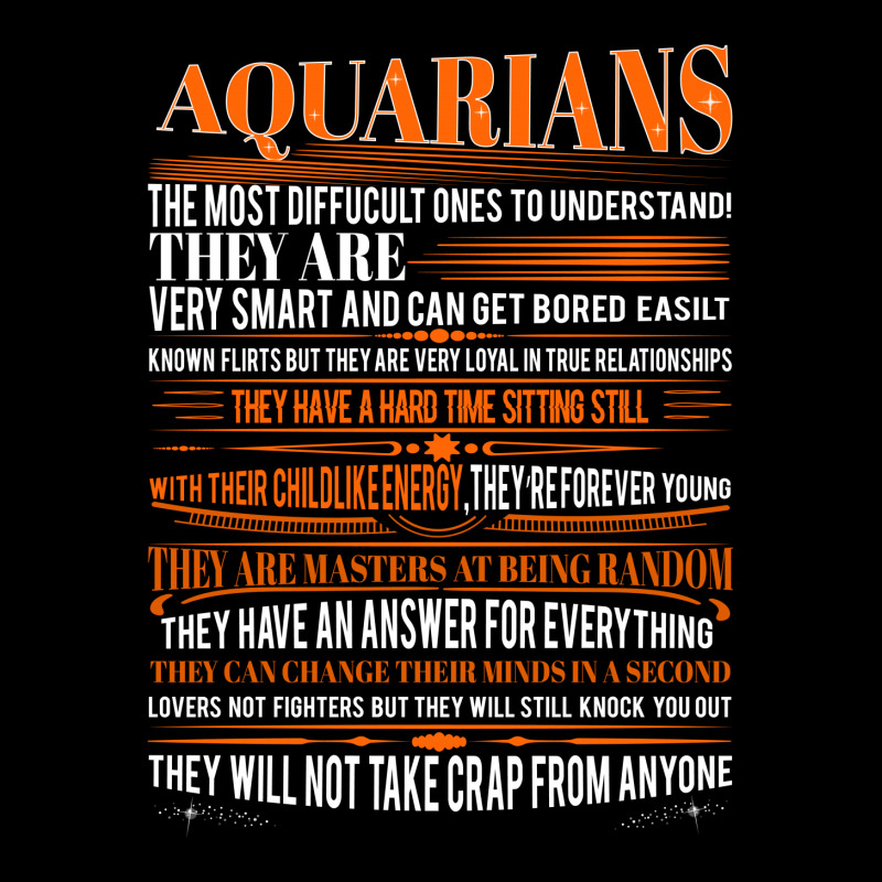 Aquarians Difficult Ones To Understand Zodiac Tees Youth Hoodie by rardesign | Artistshot