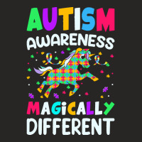 Autism Awareness T  Shirt Autism Awareness Magically Different T  Shir Ladies Fitted T-shirt | Artistshot