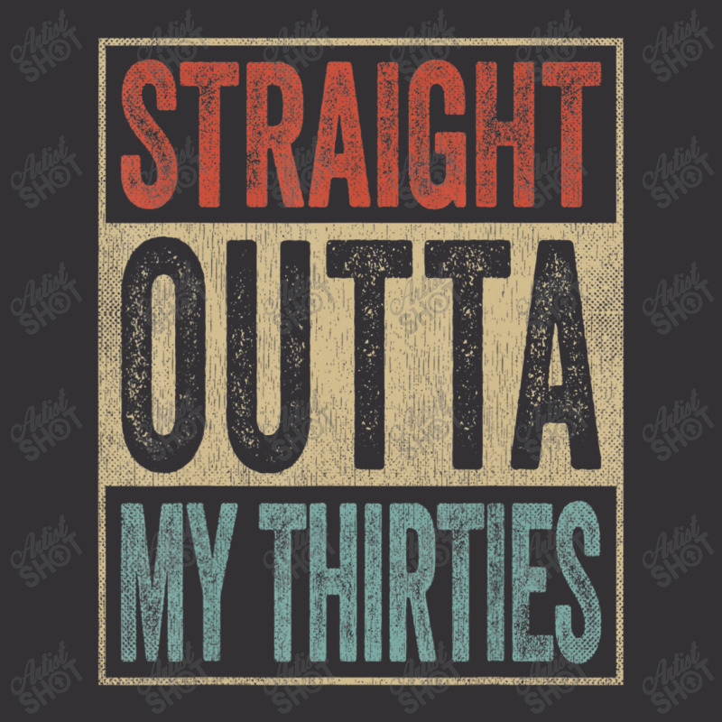 40th Birthday Joke Gag Straight Outta My Thirties Vintage Short by thanhtran | Artistshot