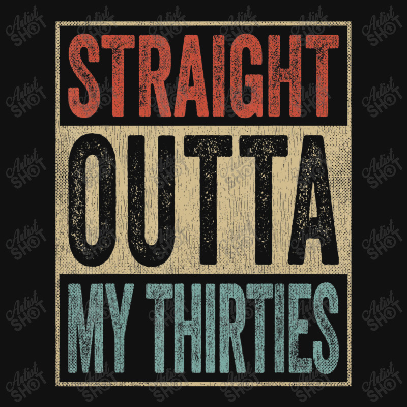 40th Birthday Joke Gag Straight Outta My Thirties Baby Bibs by thanhtran | Artistshot