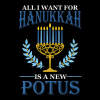 All I Want For Hanukkah Is A New Potus Hanukkah Adjustable Cap | Artistshot