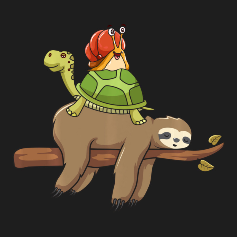 Animal Humor Sloth Turtle Snail Jokes Classic T-shirt by tintruong | Artistshot