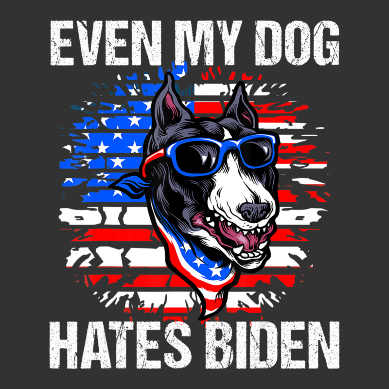 Anti Joe Biden Even My Dog Hates Biden Usa Flag Pibble Baby Bodysuit by tiennguyen | Artistshot